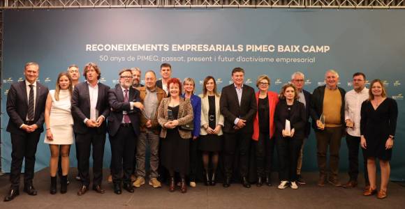 PIMEC posa en valor la importància de les pimes i les persones autònomes per a la competitivitat del Baix Camp en els primers Reconeixements Empresarials de la comarca